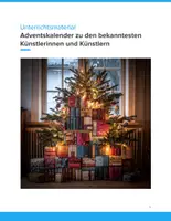Vorschau - Unterrichtsreihen - Adventskalender Künstler & Künstlerinnen – Kunst kreativ erleben - Deckblatt