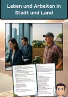 Vorschau - Lehrpläne/Lehrermaterial - Handreichung: Leben und Arbeiten in Stadt und Land - Deckblatt