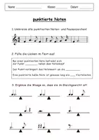 Vorschau - Arbeitsblätter - Notenlehre PUNKTIERTE NOTEN Arbeitsblätter Musik - Seite 2