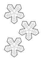 Vorschau - Mal- und Bastelvorlagen - Winter-Girlande prickeln (1. und 2. Klasse) - Seite 2