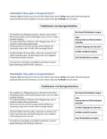 Vorschau - Arbeitsblätter - Funktionen von Kurzgeschichten - Deckblatt