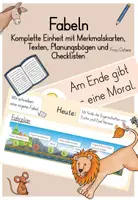 Vorschau - Unterrichtsreihen - Fabeln: Komplette Einheit mit Folien für die digitale Tafel - Deckblatt