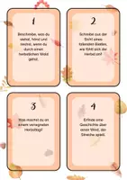 Vorschau - Aufgabenkarten - 🍂 15 Schreibanlässe zum Herbst 🍂 - Seite 1
