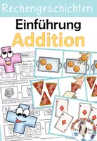 Vorschau - Arbeitsblätter - Einführung Addition mit Rechengeschichten - Zahlenraum 10 - Deckblatt