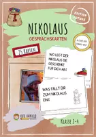 Vorschau - Stationenlernen - Nikolaus - Gesprächskarten - Deckblatt