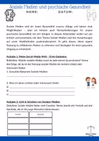 Vorschau - Arbeitsblätter - Arbeitsblatt: Soziale Medien und psychische Gesundheit - Seite 2