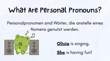 Vorschau - Präsentationen/Tafelbilder - Einführung Personal Pronouns Klasse 5 - Seite 1
