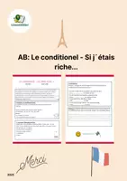 Vorschau - Arbeitsblätter - Arbeitsblatt: Le conditionnel_ Si j´étais riche - Deckblatt