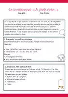 Vorschau - Arbeitsblätter - Arbeitsblatt: Le conditionnel_ Si j´étais riche - Seite 2