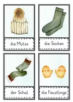 Vorschau - Poster - Bildkarten KLEIDUNG – 90 Wortschatzkarten für DaZ & Grundschule (A1–A2) - Seite 2