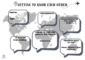 Vorschau - Arbeitsblätter - Getting To Know Each Other Map - Seite 1