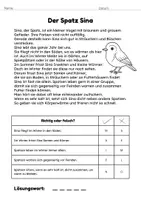Vorschau - Arbeitsblätter - Leseverständnis Tiere im Winter | Lesetexte mit Fragen & Lösungen 2. Klasse - Seite 2