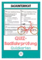 Vorschau - Spiele - Radfahrprüfung- Quiz zum Einstieg oder zum Abschluss - Deckblatt