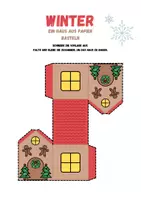 Vorschau - Mal- und Bastelvorlagen - Bastelvorlage „Ein Haus aus Papier“ - Seite 1