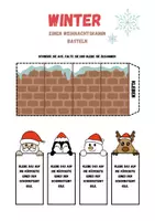 Vorschau - Mal- und Bastelvorlagen - Bastelvorlage „Weihnachtskamin“ - Seite 1