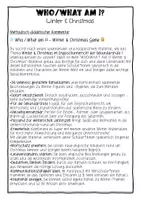Vorschau - Arbeitsblätter - Who What am I Winter Christmas Englisch Sek I Speaking - Seite 1