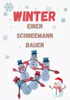 Vorschau - Mal- und Bastelvorlagen - Bastelvorlage „Einen Schneemann bauen“ - Deckblatt