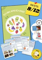 Vorschau - Arbeitsblätter - Hülsenfrüchte, Fleisch, Fisch & Ei! (Ernährungsempfehlungen, gesundheitliche Auswirkungen, Code auf Eiern, Haltungsformen, Salmonellen, Hygiene-Regeln Zubereitung Fleisch, Fisch & Ei) - Deckblatt
