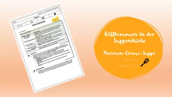 Vorschau - Arbeitsblätter - Willkommen in der Suppenküche - Käse-Creme-Suppe - Deckblatt