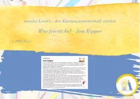 Vorschau - Poster - Was feierst du? - Jom Kippur - Deckblatt
