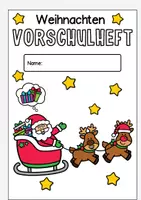 Vorschau - Arbeitsblätter - Weihnachten Arbeitsblätter für die Vorschule und Klasse 1 Mathe, Deutsch und Feinmotorik (Fördermaterial) - Seite 1