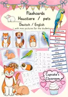 anteprima - Esercizi - English - Pets (Bundle: flashcards, word cards, mini pictures, worksheets and a picture dictionary - Pagina 1