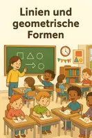 Vorschau - Präsentationen/Tafelbilder - Linien und Formen im Klassenzimmer - Deckblatt