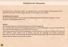 Vorschau - Stundenentwürfe - Alle Jahre wieder - Liedbegleitung ~ Grundschule Musik Weihnachten - Seite 1