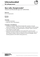 Vorschau - Arbeitsblätter - Quo vadis Energiewende? Chancen und Herausforderungen der Transformation - Public Climate School 2025 - Seite 3