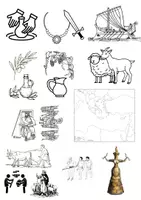 anteprima - Mappe concettuali - I MICENEI - IMMAGINI PER SCHEMA - Pagina di copertina