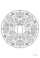 Vorschau - Mal- und Bastelvorlagen - Kostenlos: Mandalas Herbst – 10 entspannende Motive (Klasse 1, 2, 3, 4) - Seite 2