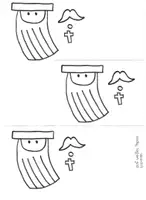 Vorschau - Arbeitsblätter - Nikolaus basteln – Vorlage zur kreativen Gestaltung des Nikolaus (Kunst / Basteln / Weihnachten) - Seite 3