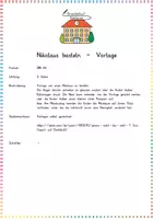 Vorschau - Arbeitsblätter - Nikolaus basteln – Vorlage zur kreativen Gestaltung des Nikolaus (Kunst / Basteln / Weihnachten) - Seite 1