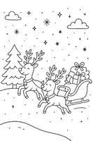 Vorschau - Mal- und Bastelvorlagen - Ausmalbilder Weihnachten Wichtel Weihnachtsmann - Seite 3