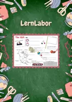 Vorschau - Arbeitsblätter - Overview facts USA - Deckblatt