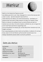 Vorschau - Arbeitsblätter - Planetensteckbriefe - Seite 1