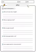 Vorschau - Arbeitsblätter - Apple Food Englisch Lesetext mit Richtig Falsch-, Multiple-Choice- und Offenen Fragen (Englisch Arbeitsblatt) - Seite 3