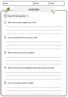 Vorschau - Arbeitsblätter - Avocado Food Englisch Lesetext mit Richtig Falsch-, Multiple-Choice- und Offenen Fragen (Englisch Arbeitsblatt) - Seite 3