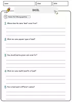 Vorschau - Arbeitsblätter - Basil Food Englisch Lesetext mit Richtig Falsch-, Multiple-Choice- und Offenen Fragen (Englisch Arbeitsblatt) - Seite 3