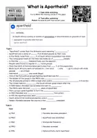 Vorschau - Arbeitsblätter - What is Apartheid? - Seite 1