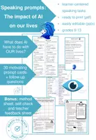 Vorschau - Arbeitsblätter - Speaking prompts: Artificial intelligence in our lives - Deckblatt