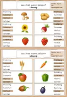 Vorschau - Quiz - Klammerkarten: Was wir wann ernten - Obst, Gemüse & Co - Seite 2
