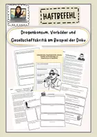 Vorschau - Arbeitsblätter - Haftbefehl Doku: Drogenkonsum, Vorbilder und Gesellschaftskritik am Beispiel der Doku - Deckblatt
