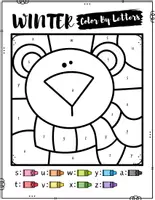 Vorschau - Arbeitsblätter - Winter Color By Letter Recognition Worksheets - Seite 3