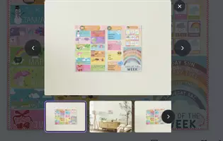 anteprima - Materiale di supporto/inclusione - POSTER CALENDAR: Calendario in inglese con giorni, mesi, stagioni - Pagina di copertina