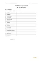 Vorschau - Arbeitsblätter - À Plus 1 - Unité 1 und 2 Vokabeltests und Übungen Klasse 7 - Seite 1