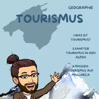 Vorschau - Unterrichtsreihen - Tourismus - Allgemein, in den Alpen, auf Mallorca - Deckblatt