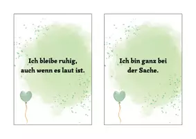 Vorschau - Bildkarten - Affirmationskarten Konzentration - Seite 3