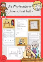 Vorschau - Stundenentwürfe - Die Wichtelmänner Unterrichtseinheit Märchen Werkstatt Klasse 1 2 - Deckblatt