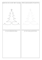Vorschau - Arbeitsblätter - One Line Art - Kunst aus einer Linie - Weihnachtsbäume - Level 2 - Seite 3
